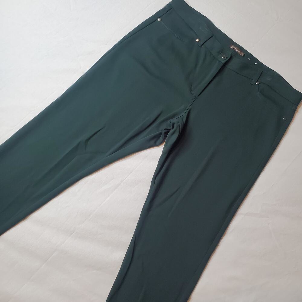 J McLaughlin Women's Size 14 Rebecca Pants Stretch Bainbridge Fabric Green